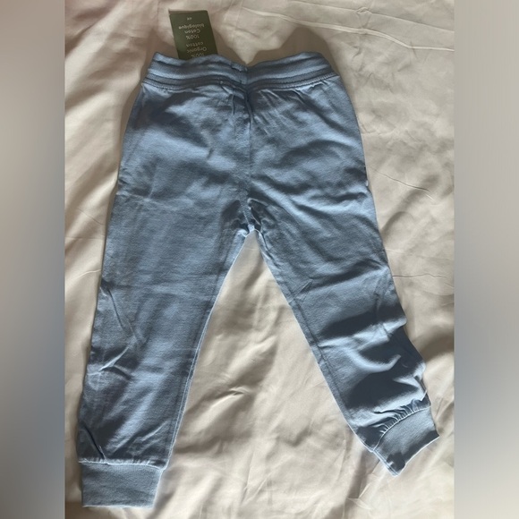 H&M kids unisex size 4T light blue cotton joggers with pockets and drawstring - Picture 4 of 4